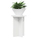 vidaXL Stojan na rastliny 2 pcs Biela s vysokým leskom Ø29,5 x 40 cm – Obrázok 3