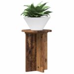 vidaXL Stojan na rastliny 2 pcs Staré drevo Ø29,5 x 40 cm – Obrázok 3