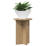 vidaXL Stojan na rastliny 2 pcs Dub artisan Ø29,5 x 40 cm – Obrázok 3