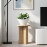 vidaXL Stojan na rastliny 2 pcs Dub artisan Ø29,5 x 40 cm – Obrázok 4