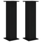vidaXL Stojan na rastliny 2 pcs Čierna 30,5 x 30 x 100,5 cm – Obrázok 2