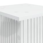 vidaXL Stojan na rastliny Biela s vysokým leskom 30,5 x 30 x 100,5 cm – Obrázok 8