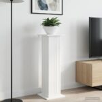 vidaXL Stojan na rastliny 2 pcs Biela s vysokým leskom