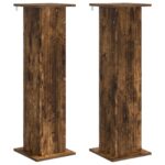 vidaXL Stojan na rastliny 2 pcs Dymový dub 30,5 x 30 x 100,5 cm – Obrázok 2