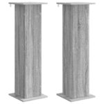 vidaXL Stojan na rastliny 2 pcs Sivá sonoma 30,5 x 30 x 100,5 cm – Obrázok 2