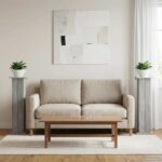 vidaXL Stojan na rastliny 2 pcs Sivá sonoma 30,5 x 30 x 100,5 cm – Obrázok 4
