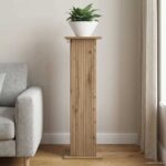 vidaXL Stojan na rastliny Dub artisan 30,5 x 30 x 100,5 cm – Obrázok 4