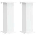 vidaXL Stojan na rastliny 2 pcs Biela 30,5 x 30 x 80,5 cm – Obrázok 2