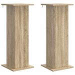vidaXL Stojan na rastliny 2 pcs Dub sonoma 30,5 x 30 x 80,5 cm – Obrázok 2