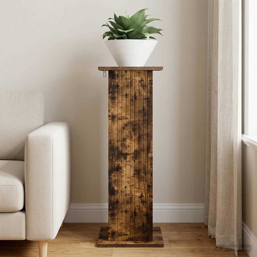 899772_1.jpg vidaXL Stojan na rastliny Dymový dub 30,5 x 30 x 80,5 cm – Obrázok 1