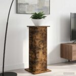 vidaXL Stojan na rastliny Dymový dub 30,5 x 30 x 80,5 cm – Obrázok 4