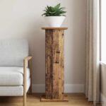vidaXL Stojan na rastliny Staré drevo 30,5 x 30 x 80,5 cm – Obrázok 4