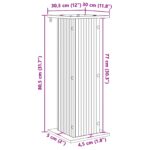 vidaXL Stojan na rastliny Dub artisan 30,5 x 30 x 80,5 cm – Obrázok 10