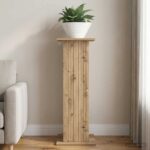 vidaXL Stojan na rastliny Dub artisan 30,5 x 30 x 80,5 cm – Obrázok 4
