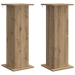 vidaXL Stojan na rastliny 2 pcs Dub artisan 30,5 x 30 x 80,5 cm – Obrázok 2