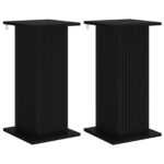 vidaXL Stojan na rastliny 2 pcs Čierna 30,5 x 30 x 60,5 cm – Obrázok 2