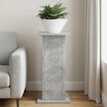 vidaXL Stojan na rastliny Betónovo sivá 30,5 x 30 x 60,5 cm – Obrázok 4