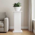 vidaXL Stojan na rastliny Biela s vysokým leskom 30,5 x 30 x 60,5 cm – Obrázok 4