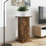 vidaXL Stojan na rastliny 2 pcs Dymový dub 30,5 x 30 x 60,5 cm