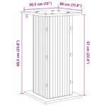 vidaXL Stojan na rastliny 2 pcs Sivá sonoma 30,5 x 30 x 60,5 cm – Obrázok 10