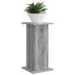 vidaXL Stojan na rastliny 2 pcs Sivá sonoma 30,5 x 30 x 60,5 cm – Obrázok 3
