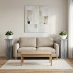 vidaXL Stojan na rastliny 2 pcs Sivá sonoma 30,5 x 30 x 60,5 cm – Obrázok 4