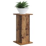 vidaXL Stojan na rastliny Staré drevo 30,5 x 30 x 60,5 cm – Obrázok 3