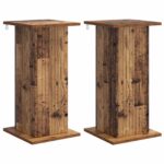 vidaXL Stojan na rastliny 2 pcs Staré drevo 30,5 x 30 x 60,5 cm – Obrázok 2