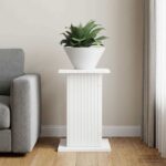 vidaXL Stojan na rastliny Biela 30,5 x 30 x 43 cm Kompozitné drevo – Obrázok 4