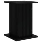 vidaXL Stojan na rastliny Čierna 30,5 x 30 x 43 cm Kompozitné drevo – Obrázok 2
