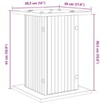 vidaXL Stojan na rastliny 2 pcs Čierna 30,5 x 30 x 43 cm – Obrázok 10