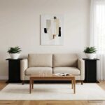 vidaXL Stojan na rastliny 2 pcs Čierna 30,5 x 30 x 43 cm – Obrázok 4