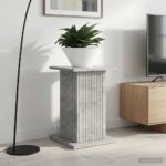 vidaXL Stojan na rastliny Betónovo sivá 30,5 x 30 x 43 cm – Obrázok 4