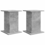vidaXL Stojan na rastliny 2 pcs Betónovo sivá 30,5 x 30 x 43 cm – Obrázok 2