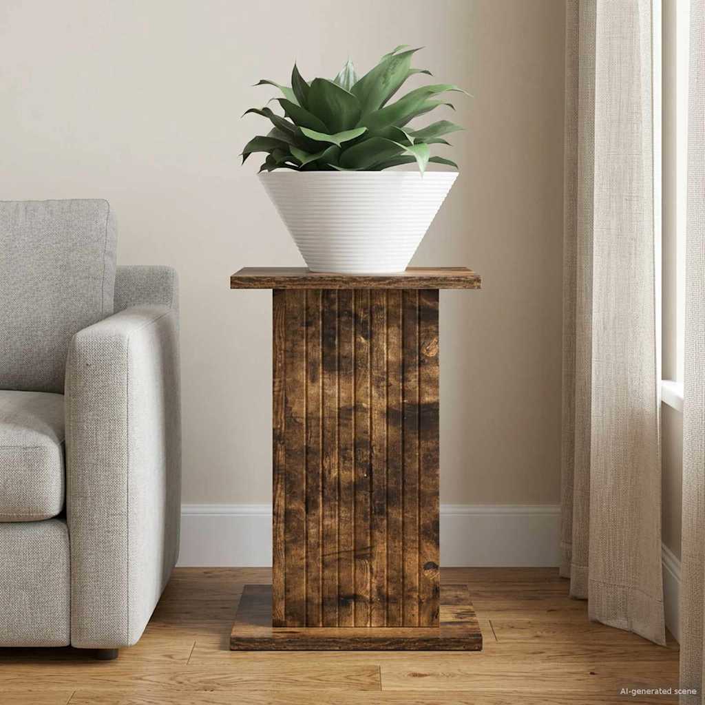 899808_1.jpg vidaXL Stojan na rastliny Dymový dub 30,5 x 30 x 43 cm – Obrázok 1