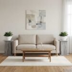 vidaXL Stojan na rastliny 2 pcs Sivá sonoma 30,5 x 30 x 43 cm