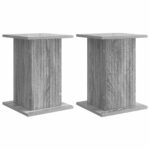 vidaXL Stojan na rastliny 2 pcs Sivá sonoma 30,5 x 30 x 43 cm – Obrázok 2