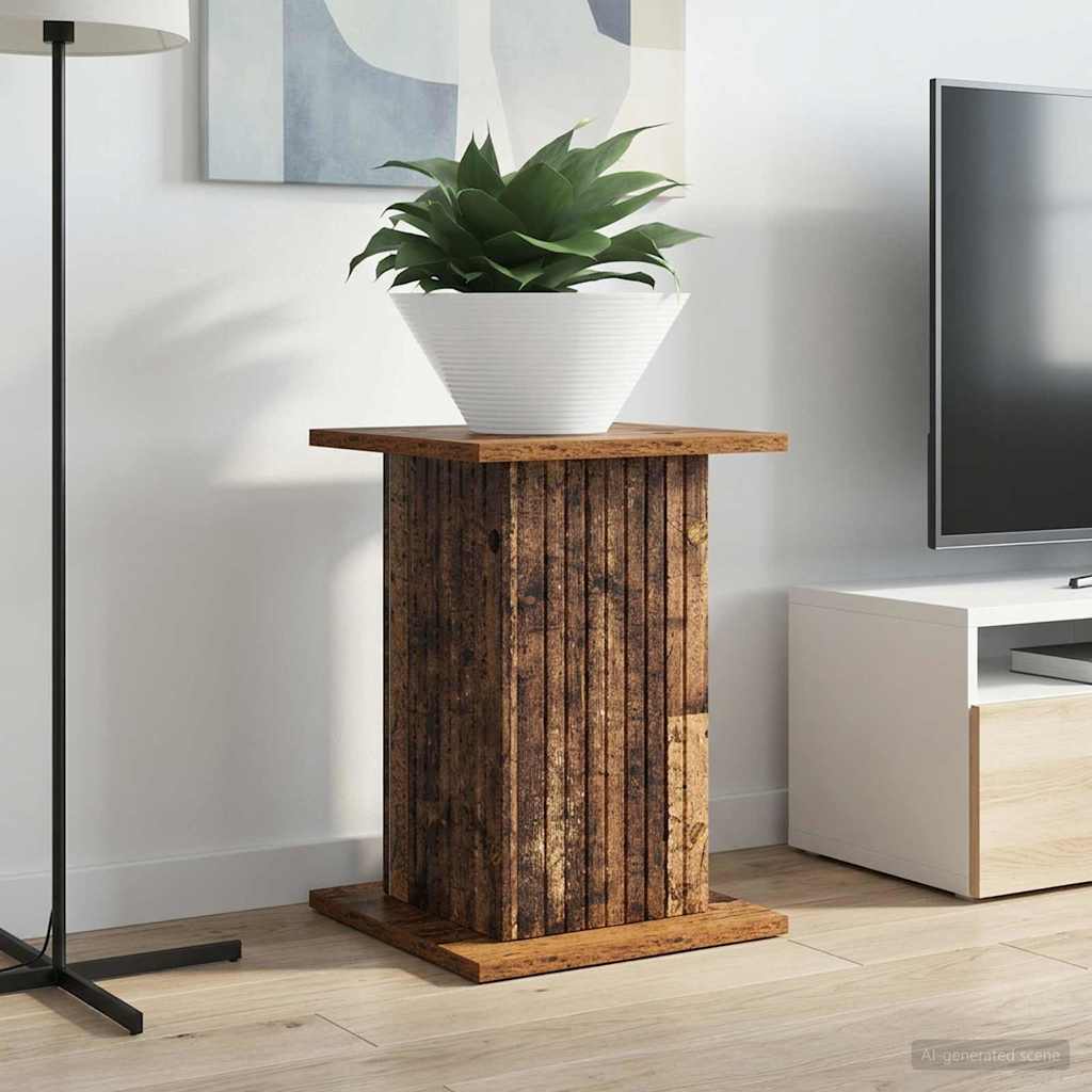 899812_1.jpg vidaXL Stojan na rastliny Staré drevo 30,5 x 30 x 43 cm – Obrázok 1