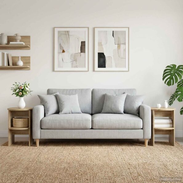 vidaXL Bočná skrinka Sonoma dub Ø40 x 50 cm Konštruované drevo – Obrázok 4