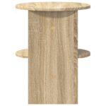 vidaXL Bočná skrinka Sonoma dub Ø40 x 50 cm Konštruované drevo – Obrázok 6
