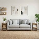 vidaXL Bočná skrinka 2 pcs Sonoma dub Ø40 x 50 cm Konštruované drevo – Obrázok 4