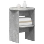 vidaXL Bočná skrinka 2 pcs Betónovo Sivá Ø40 x 50 cm – Obrázok 3