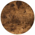 vidaXL Bočná skrinka 2 pcs Údený Dub Ø40 x 50 cm Konštruované drevo – Obrázok 9