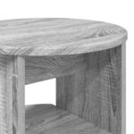 vidaXL Bočná skrinka Sivá Sonoma Ø40 x 50 cm Konštruované drevo – Obrázok 8