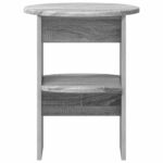 vidaXL Bočná skrinka 2 pcs Sivá Sonoma Ø40 x 50 cm Konštruované drevo – Obrázok 6