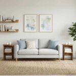 vidaXL Bočná skrinka 2 pcs Staré drevo Ø40 x 50 cm Konštruované drevo – Obrázok 4