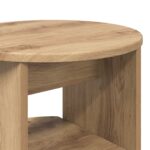 vidaXL Bočná skrinka Remeselný Dub Ø40 x 50 cm Konštruované drevo – Obrázok 8