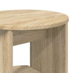 vidaXL Bočná skrinka Sonoma dub 40 x 40 x 100 cm Konštruované drevo – Obrázok 8