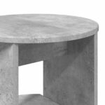 vidaXL Bočná skrinka Betónovo Sivá 40 x 40 x 100 cm Konštruované drevo – Obrázok 8