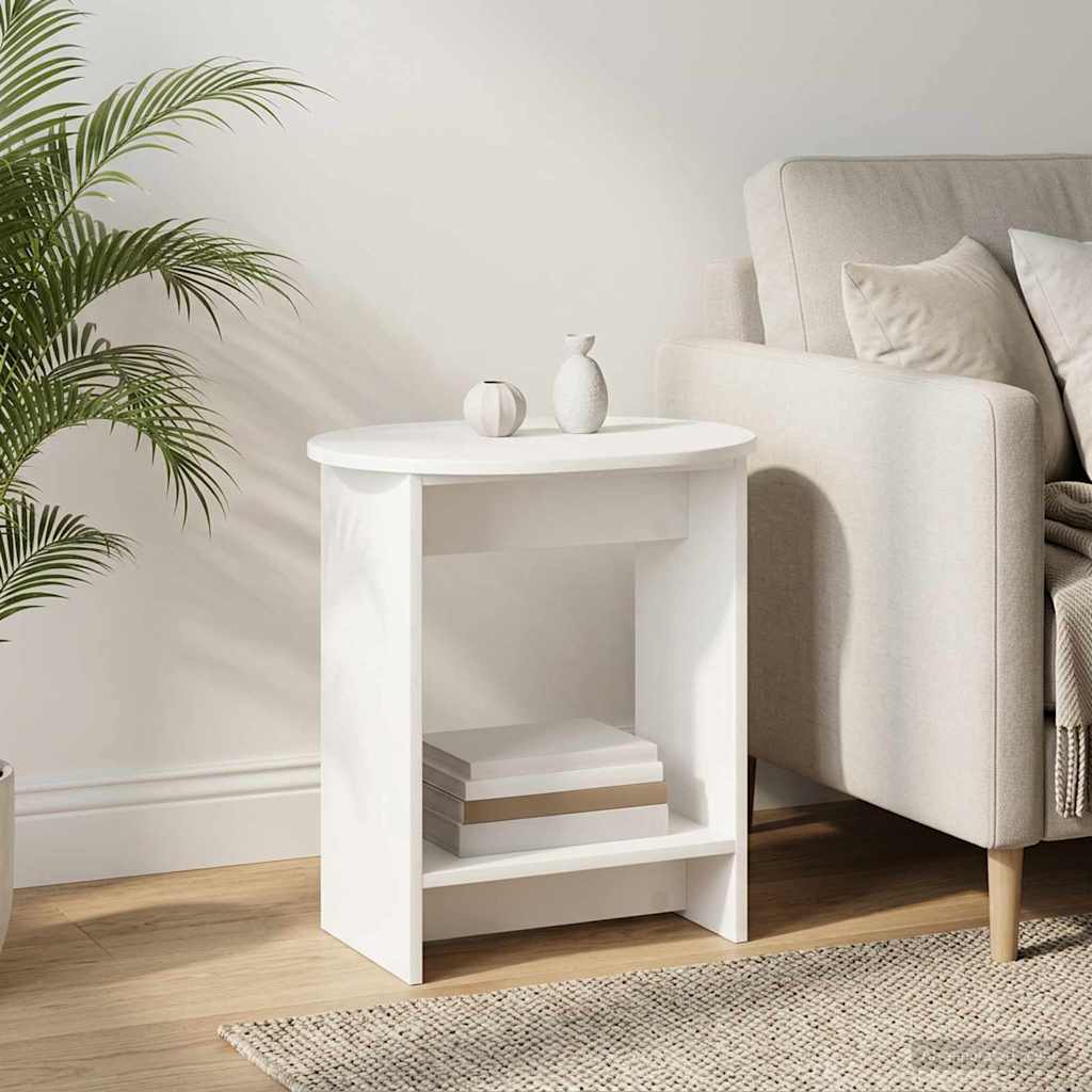 899852_1.jpg vidaXL Bočný stôl Biela 50 x 39,5 x 55 cm Kompozitné drevo – Obrázok 1